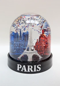 Paris France Snow Globe Multicoloured Souvenir Eiffel Tower Collectible Gift - Picture 1 of 22