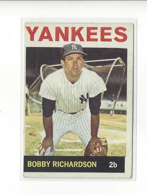 1964 Topps #190 Bobby Richardson Yankees - VG-EX - Image 1 of 2