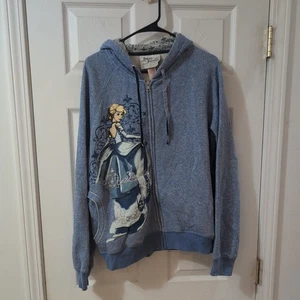 Disney Fairytale Designer Collection Blau L Hoodie ZipUp Sweatshirt Cinderella  - Bild 1 von 3