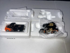 hot wheels rlc Harley Davidson 56 Ford & 1948 Panhead Motorcycle Read Desc - Picture 1 of 6