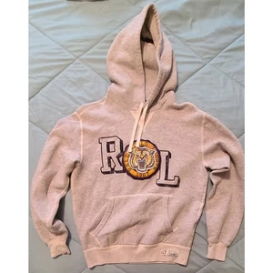Polo Ralph Lauren Hoodie Mens Small Tiger Patch 1967 Pullover Sweatshirt Gray - Picture 1 of 7