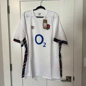 Umbro England RFU Herren Heim Replica Rugby Trikot Gr. 4XL NEU O2 Weiß - Bild 1 von 3