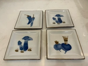 Vintage Set Of 3 ‘OMC Japan’ Trinket Trays Procelin Japanese 1930’s - Picture 1 of 1