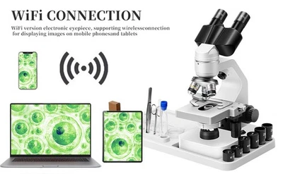 OMAX M83EZ 40X - 2500X Double-layer binocular LED laboratory Composite microscop - Image 1 of 4