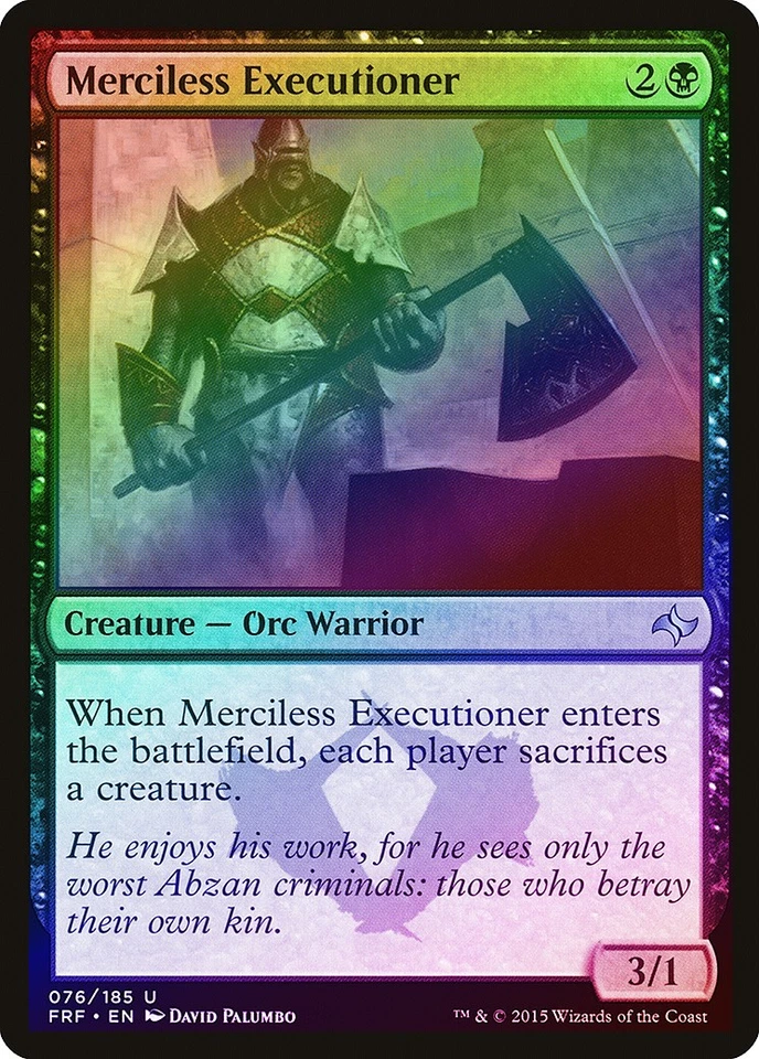 Merciless Executioner FOIL Fate Reforged NM Black Uncommon MAGIC CARD ABUGames - Image 1 of 1