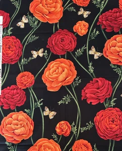 Tela Floral Clothworks WING DREAMS de Cedar West 1.5yds Mariposas Rosas RARA - Imagen 1 de 10