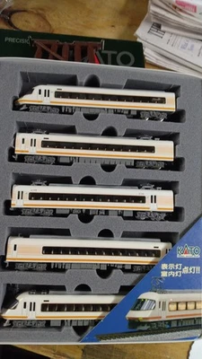N KATO KINTETSU 21000 COMMUTER EXPRESS TRAIN 5 CAR SET W LIGHTING  EC! - Image 1 of 4