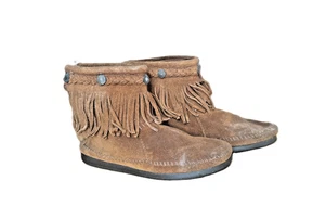 Minnetonka Mocasín Alto Top Flecos Mujer - Imagen 1 de 3