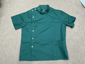 GRÜNES TUNIKA OBERTEIL SEITLICHER VERSCHLUSS GRÖSSE 44 ZAHNARZT KRANKENSCHWESTER SCHÖNHEIT 48” PTP - Bild 1 von 5
