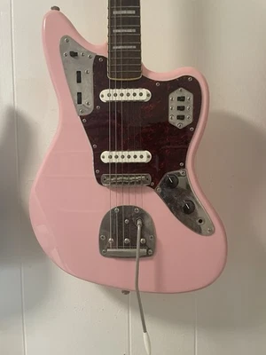 Squier Classic Vibe '70s Jaguar 6-String Electric Guitar Shell Pink (0374090556) - Image 1 of 4