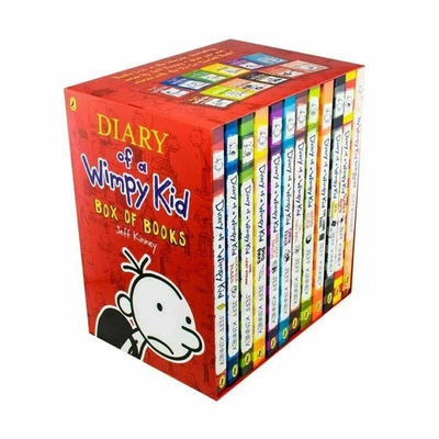 Diary of a Wimpy Kid 12 Books Collection Box Set by Jeff Kinney Rodrick Rules - Image 1 of 2