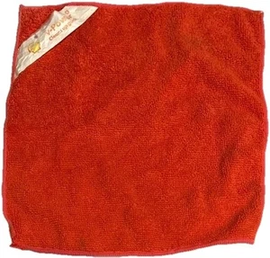 VTG SHELL V-POWER “CLEANS UP GUNK” RED MICROFIBER RED CLEANING CLOTH COLLECTIBLE - Picture 1 of 7