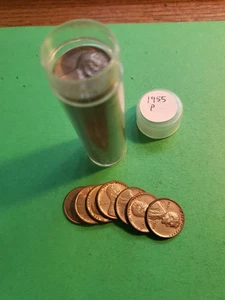 Nice Circulated Roll Of 1955-P Cents - Picture 1 of 2