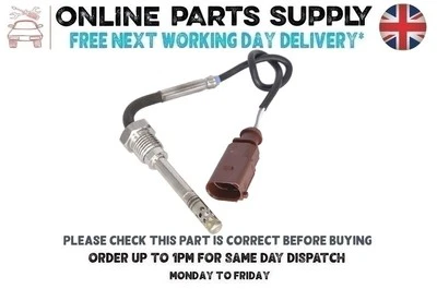 Exhaust Gas Temp Sensor for PORSCHE CAYENNE 3.0 Diesel 2010-Onwards -New - Image 1 of 4
