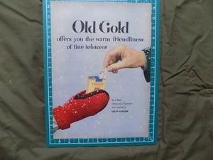 1949/50 DRUCKANZEIGE ALTE GOLD ZIGARETTEN FEIN TABAK WINTER - Bild 1 von 1