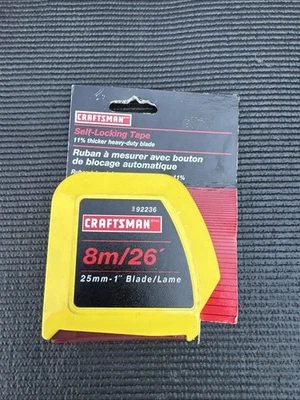 Rare Sears Canada Yellow Tape Measure Craftsman Nos 92236 26’ 8M Dominican - Image 1 of 4