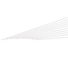 ABS Plastica Asta Rotonda Solido Bianco Barra 1mmx250mm,10pz
