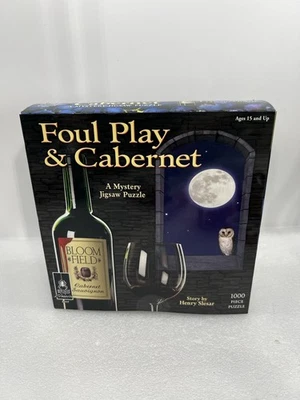 Foul Play and Cabernet Mystery Jigsaw Puzzle 1000pc New! - Image 1 of 2