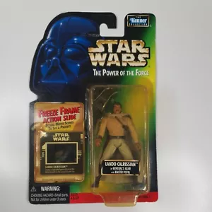 Star Wars The Power Of The Force Lando Calrissian With Freeze Frame - Picture 1 of 3