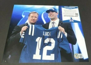 ANDREW LUCK SIGNED 8X10 PHOTO INDIANAPOLIS COLTS STANFORD CARDINAL NFL BAS F - Picture 1 of 1