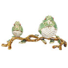  Bird Figurines Travel Earring Case Family Jewelry Box Decorate