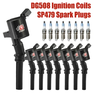 (8 Pack) Ignition Coils DG508 & Iridium Spark Plugs SP479 For Mustang Crown Vict - Picture 1 of 6