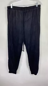 Pantalones de chándal para mujer BCBGeneration terciopelo negro talla grande nuevos sin etiquetas. - Imagen 1 de 8