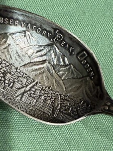 Ogden Utah Observation Peak Antique Sterling Shepard Souvenir Spoon (S234) - Picture 1 of 12