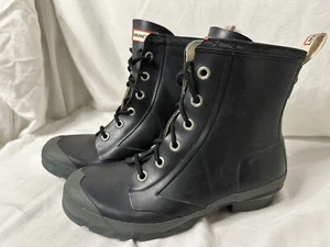 Hunter Boots Original Thurloe Rain Lace Up Waterproof Combat Size Womens 6/6.5 - Picture 1 of 4