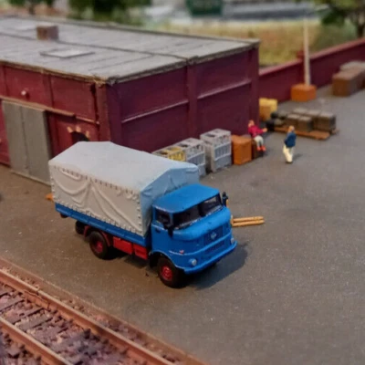 PANZER-SHOP.NL IFA W50, Pritsche, Plane, Zivil LKW, Spur N, 1:160, Unbemalt, Fahrzeuge