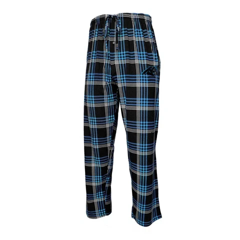 Men's Playoff Plaid Carolina Panthers Pajama Pants Cover
