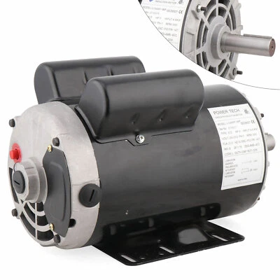 5 HP Air Compressor Duty Electric Motor Single Phase 3450 RPM with 7/8" Shaft - Image 1 of 4