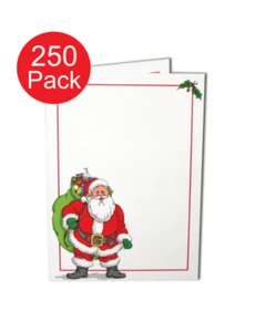 Santa Claus 4x6 Christmas Photo Folders ( Pack of 250 ) Tap - Card Stock - NEW - Picture 1 of 5