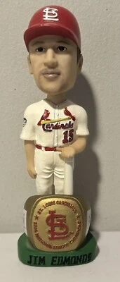 Jim Edmonds Bobblehead Serie Mundial 2004 Cardenales de San Luis Foto 1 de 4