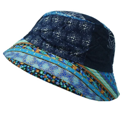 Unisex 100% Algodón Sombrero Cubo Boonie Caza Pesca Exterior Gorra Reversible Foto 1 de 4