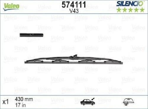 Escobilla limpiaparabrisas original VALEO 574111 para BMW Daihatsu Honda Mazda Mitsubishi Nissan Foto 1 de 3