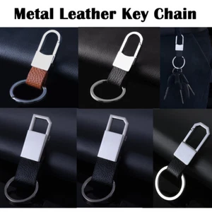 Llavero colgante cintura cuero metal llavero llavero llavero hombre llavero - Imagen 1 de 14