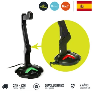 Soporte para auriculares gaming YEYIAN OVERPOWER 1000, 2 puertos USB, LED RGB - Imagen 1 de 5