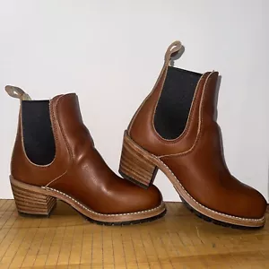 Red Wing Heritage Harriet Heeled Boots Brown Pecan Chelsea Size 5B 3474 - Picture 1 of 10