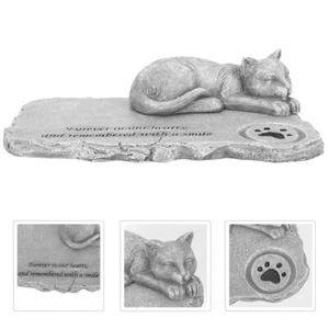 Katzenschmuck Verschleißfester Grabstein Für Haustiere Katzen-Gedenkstein Vati - Bild 1 von 12