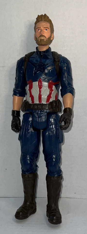 FIGURA DE ACCIÓN MARVEL AVENGERS INFINITY WAR TITAN HERO POWER FX CAPITÁN AMERICA 12" Foto 1 de 4