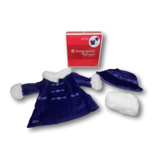 Chaqueta de Invierno American Girl Rebecca's Azul Nueva en Caja Versión Retirada Abrigo - Imagen 1 de 1
