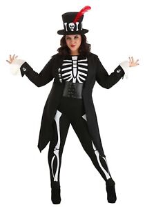 Women's Plus Size Ladies Voodoo Skeleton Witch Doctor Costume SIZE 4X (Used)