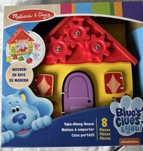 Melissa & Doug Multicolore Blues Clues & You! Casetta Take-Along in legno 8 pezzi. - Foto 1 di 7