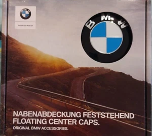 For BMW Floating Spinning Self Leveling Wheel Center Caps 68MM x 4 - Picture 1 of 2