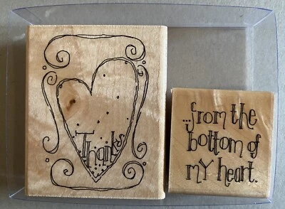 Juego de estampillas CTMH cerca de mi corazón fondo de mi corazón Foto 1 de 2