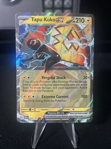 Juego de Cartas Coleccionables Pokémon Tapu Koko EX Paradox Rift 068/182 Holo Doble Raro - Imagen 1 de 2