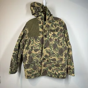 Vtg Game Winner Sportswear Mens Shooting Jacket L Duck Camo Hunting Coat FLAWS - Picture 1 of 24