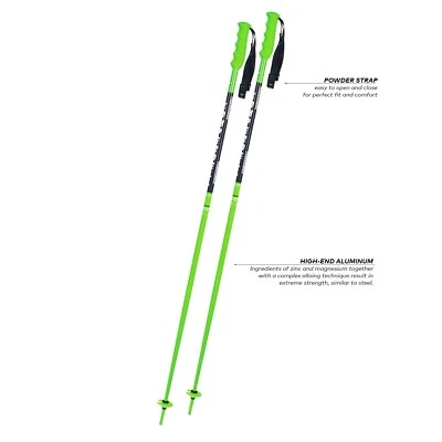 KOMPERDELL alpine SKI POLES National Team 115cm SLALOM race sl 46" inch