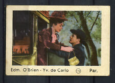 Edmond O'Brien Yvonne de Carlo Vintage Movie Film Star Trading Card No. 112